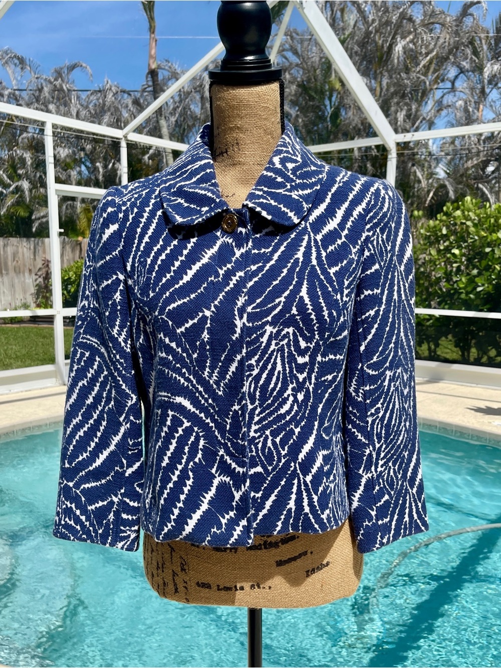 Lilly Pulitzer Beauford Jacket - “Show Your Stripes” Print - Size 6